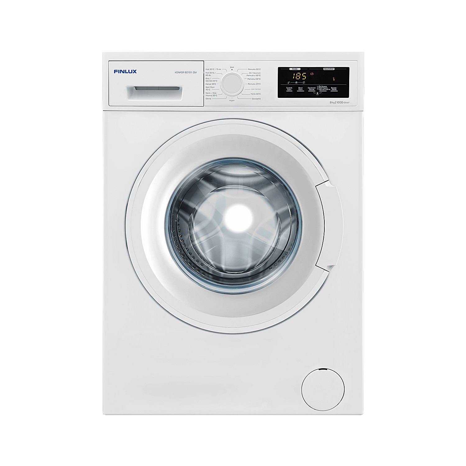 Finlux Konfor 92101 CM E Enerji Sınıfı 9 Kg 1000 Devir Çamaşır Makinesi